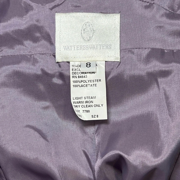 Watters& Watters Formal Bridesmaid Prom Evening Gown Women's sz 8 Fit & Flare - Picture 5 of 7